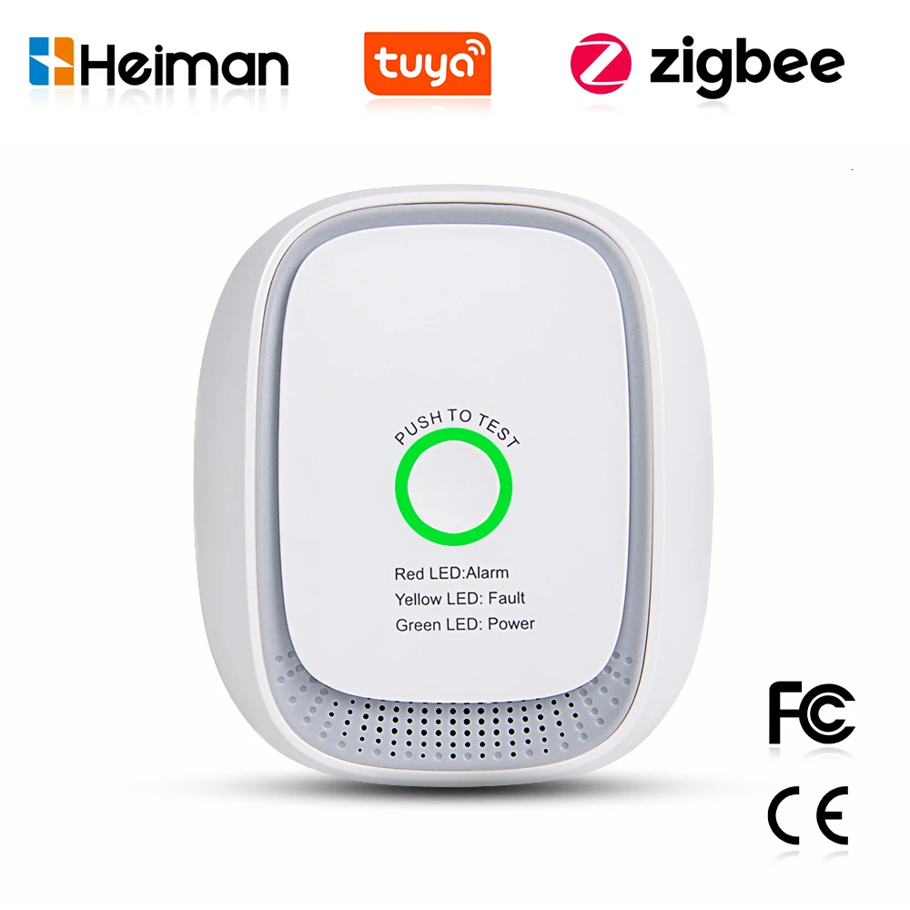 Tuya Smart - HEIMAN Zigbee Tuya Brennbarer Gas-Sensor Erdgas-Leck-Detektor