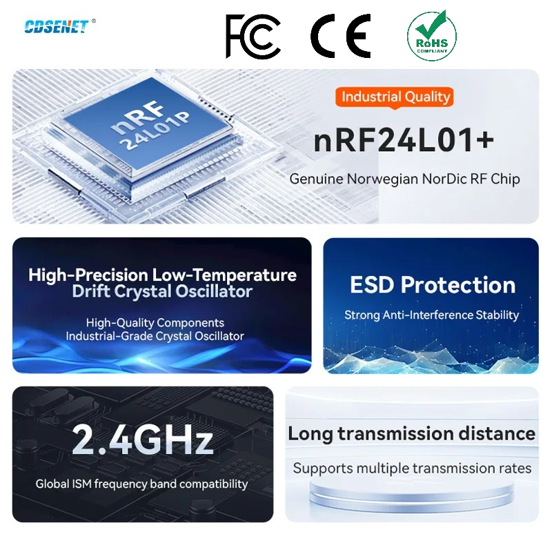 Smart Home Module Iot - 2 Stück nRF24L01+ PA LNA 2,4GHz