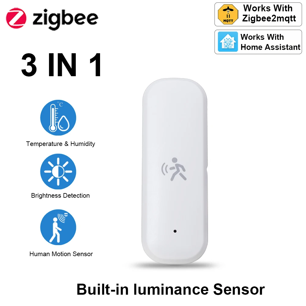 Home Assistant Tuya - ZigBee Smart Pir Bewegungssensor-Detektor mit Temperatur-