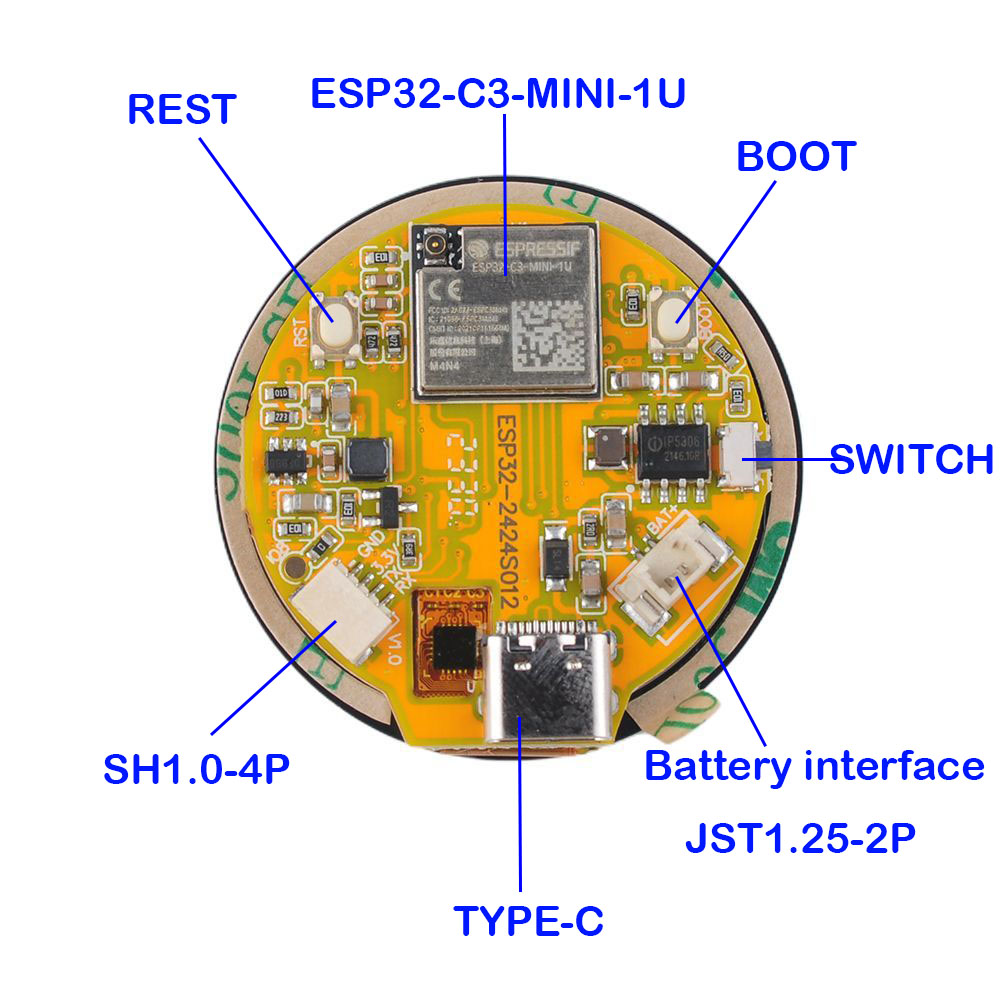 ESP32-Display 1,28 Zoll ESP32- – Smart Home Module Iot Bewertung und Preis