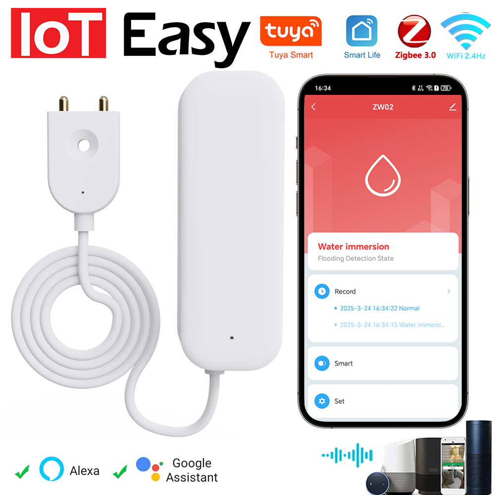 Tuya WiFi ZigBee Wasser Sensor – Home Assistant Tuya Bewertung und Preis