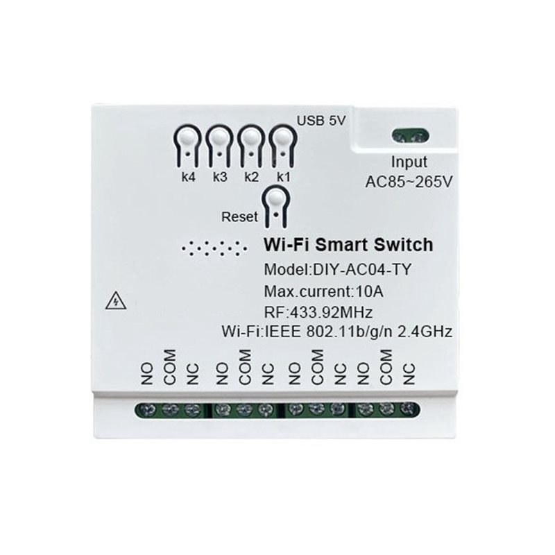 Zuverlässiges Tuya Wifi 4-Kana – Tuya 4 Channel Bewertung und Preis